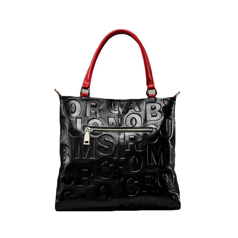 Women's Genuine Leather Handbag Shoulder Tote Bag