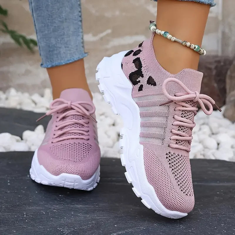 Women's Leopard Print Slip-On Canvas Sneakers