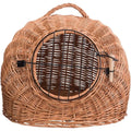 Classic Cat Basket Carrier with Wire Grid Door for Cats