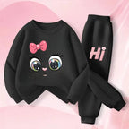 Girls' Long Sleeve Hoodie and Pants 2-Piece Set
