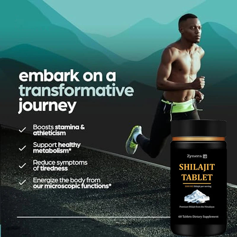 Shilajit Stamina Muscle Support Dietary Supplement Tablets
