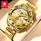 Men's Quartz Stainless Steel Watch with Calendar