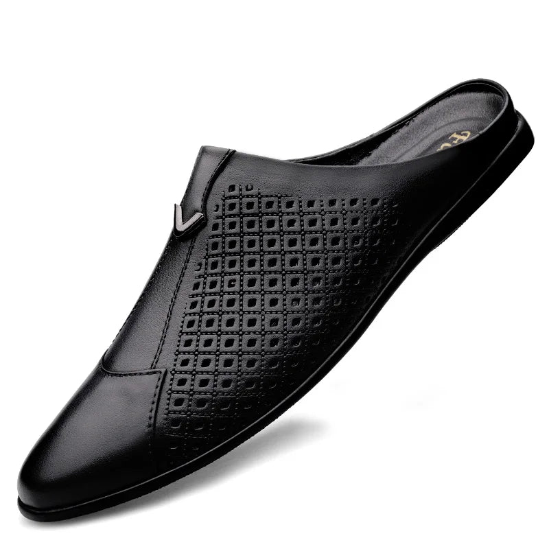 Men's Genuine Leather Slip-On Loafers