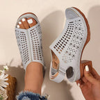 Women's Elegant Block High Heel Ankle Strap Dress Sandals