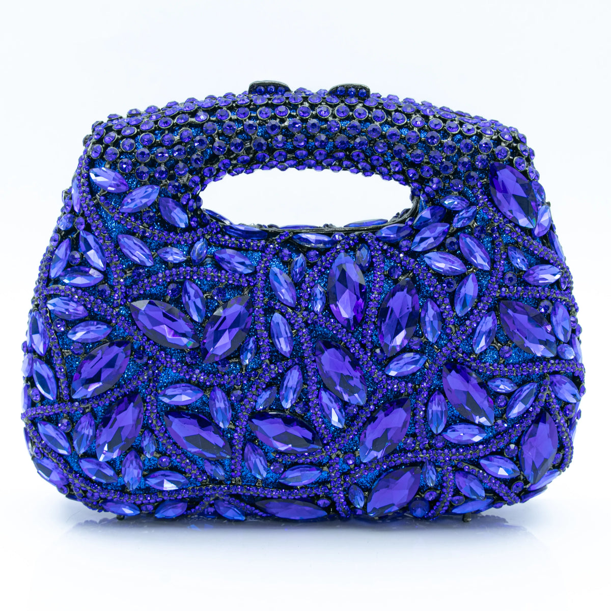 Women's Luxury Rhinestone Top Handle Evening Clutch Bag