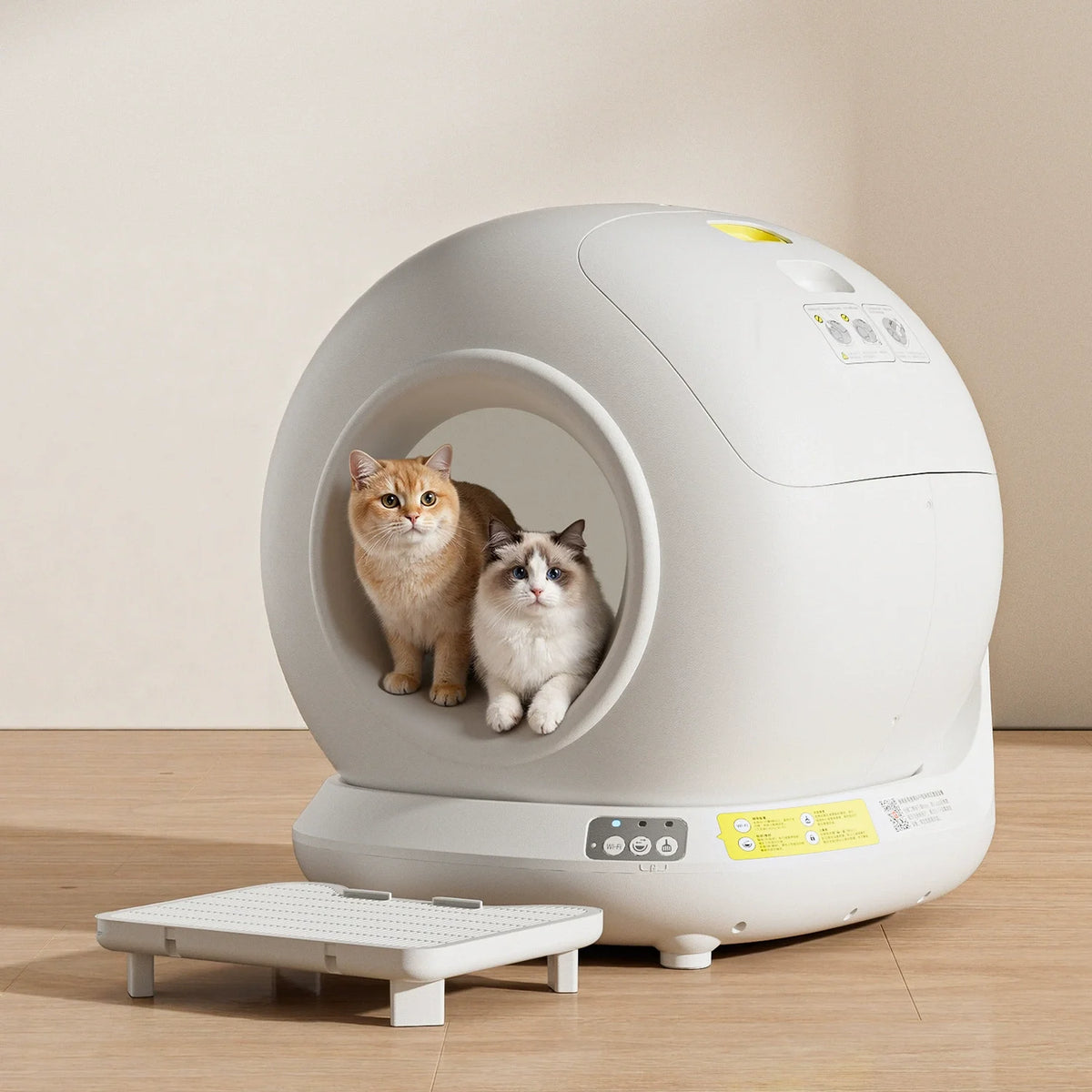 Compact Automatic Self Cleaning Cat Litter Box for Cats