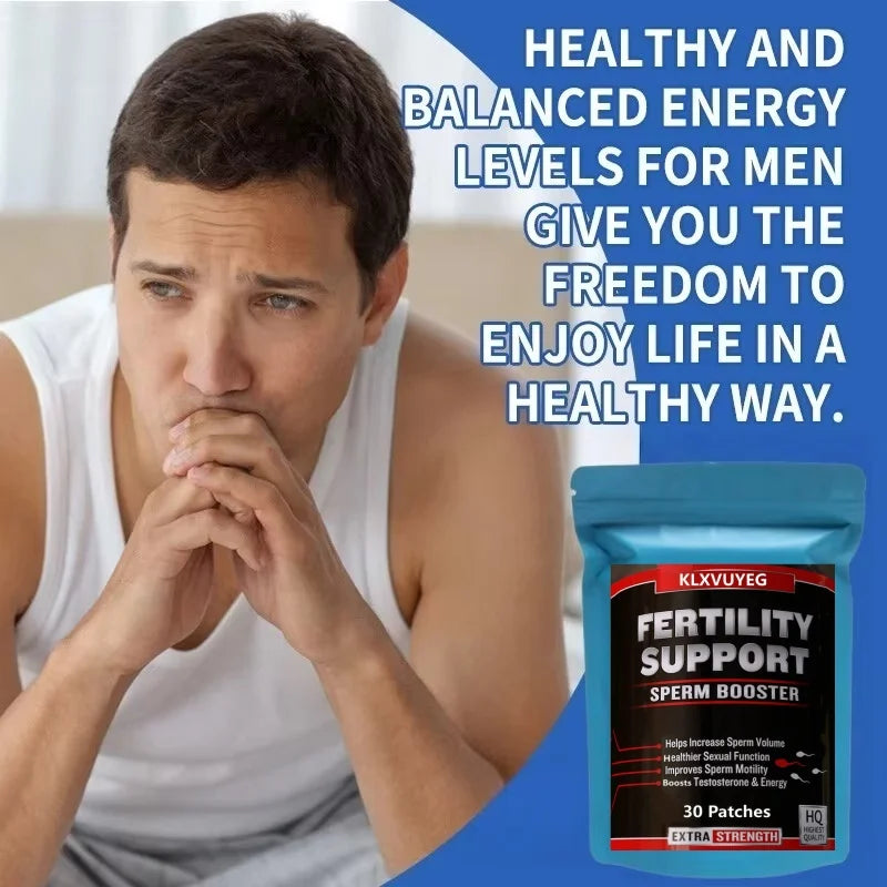 Male Fertility & Testosterone Support Dietary Supplement Patches
