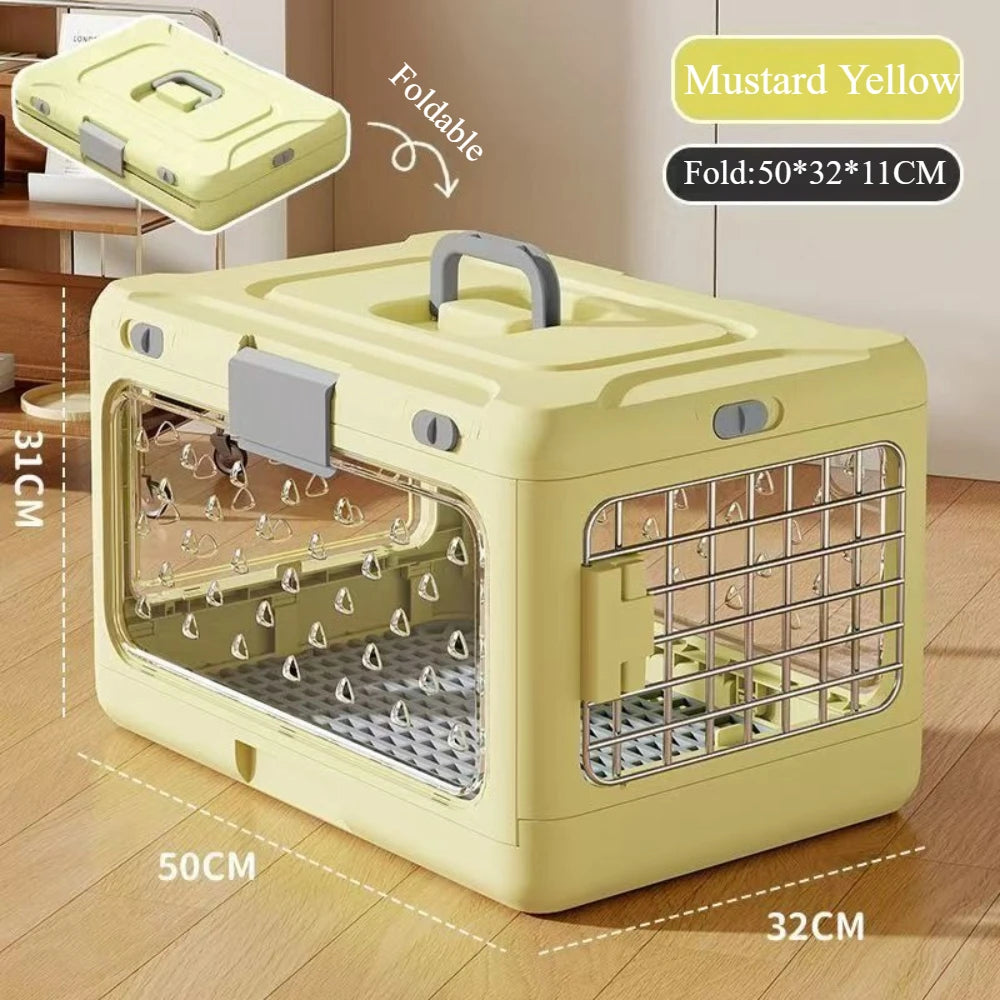 Portable Folding Travel Pet Carrier Box for Cats Dogs
