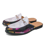 Men's Breathable PU Penny Loafers Mules