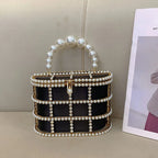 Women's Luxury Hollow Out Rhinestone Evening Clutch Bag
