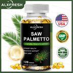 Saw Palmetto Capsules for Prostate Urinary Tract Bladder and Hair Health