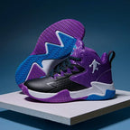 Kids' Breathable Non-Slip Lace-Up Basketball Sneakers