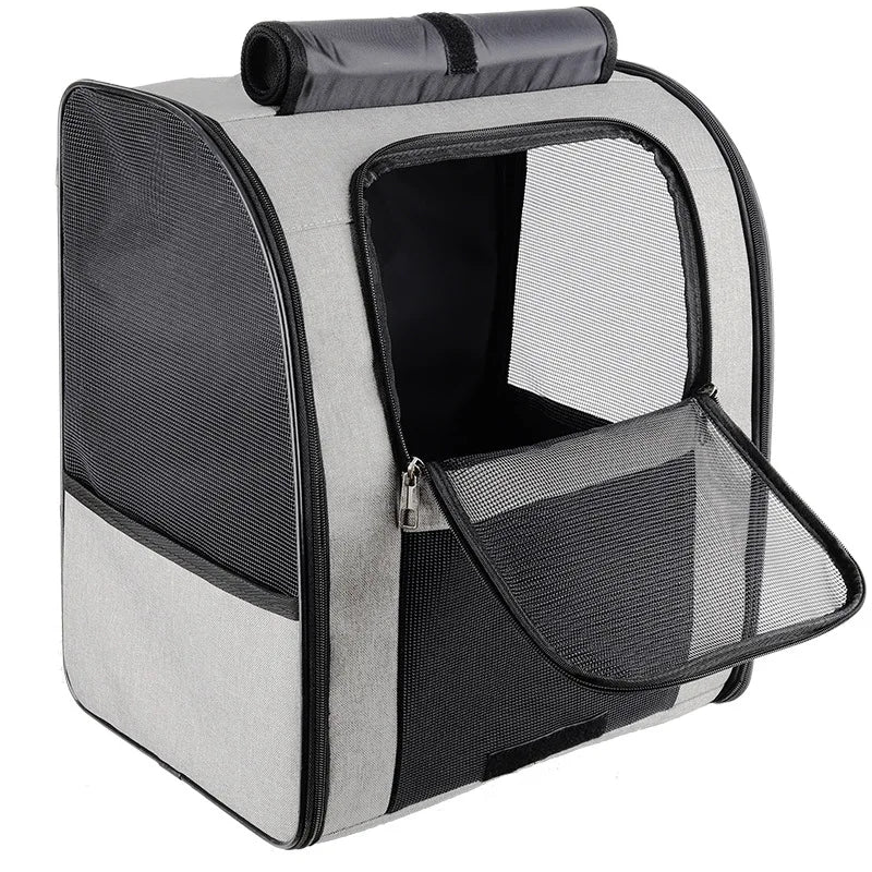 Lightweight Cat Backpack Carrier with Breathable Mesh for Travel Hiking