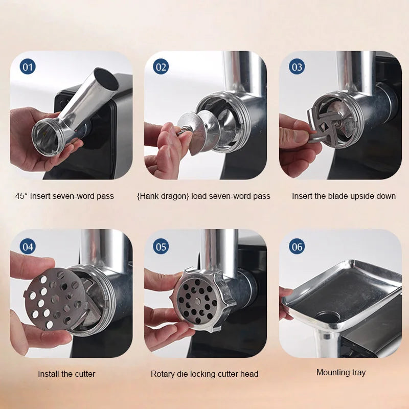 Heavy Duty Electric Meat Grinder and Sausage Stuffer