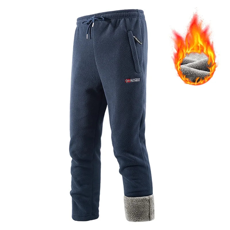 Men's Thick Fleece Lined Sportswear Tracksuit Set