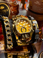 Men's Punk Large Dial Waterproof Luminous Quartz Watch