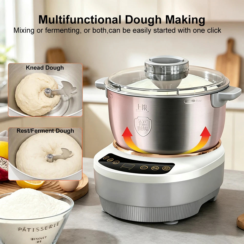 Electric Dough Mixer and Kneader with Fermentation 200W