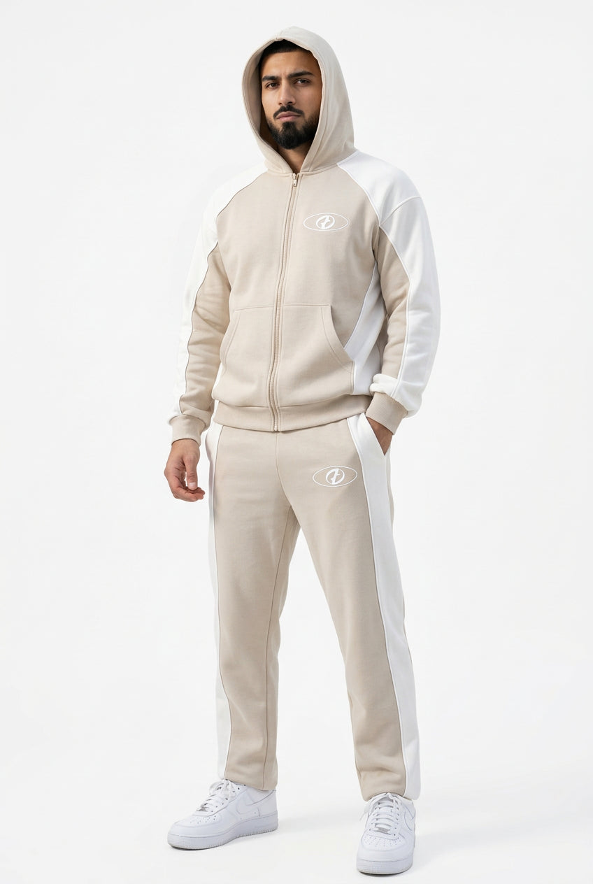 Men's Casual Zip-Up Hoodie and Pants Tracksuit Set