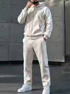 Men's Casual Zip-Up Hoodie and Pants Tracksuit Set