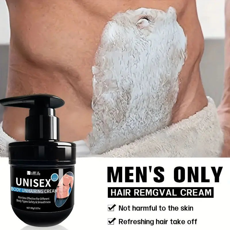Men's Nourishing Painless Hair Removal Cream