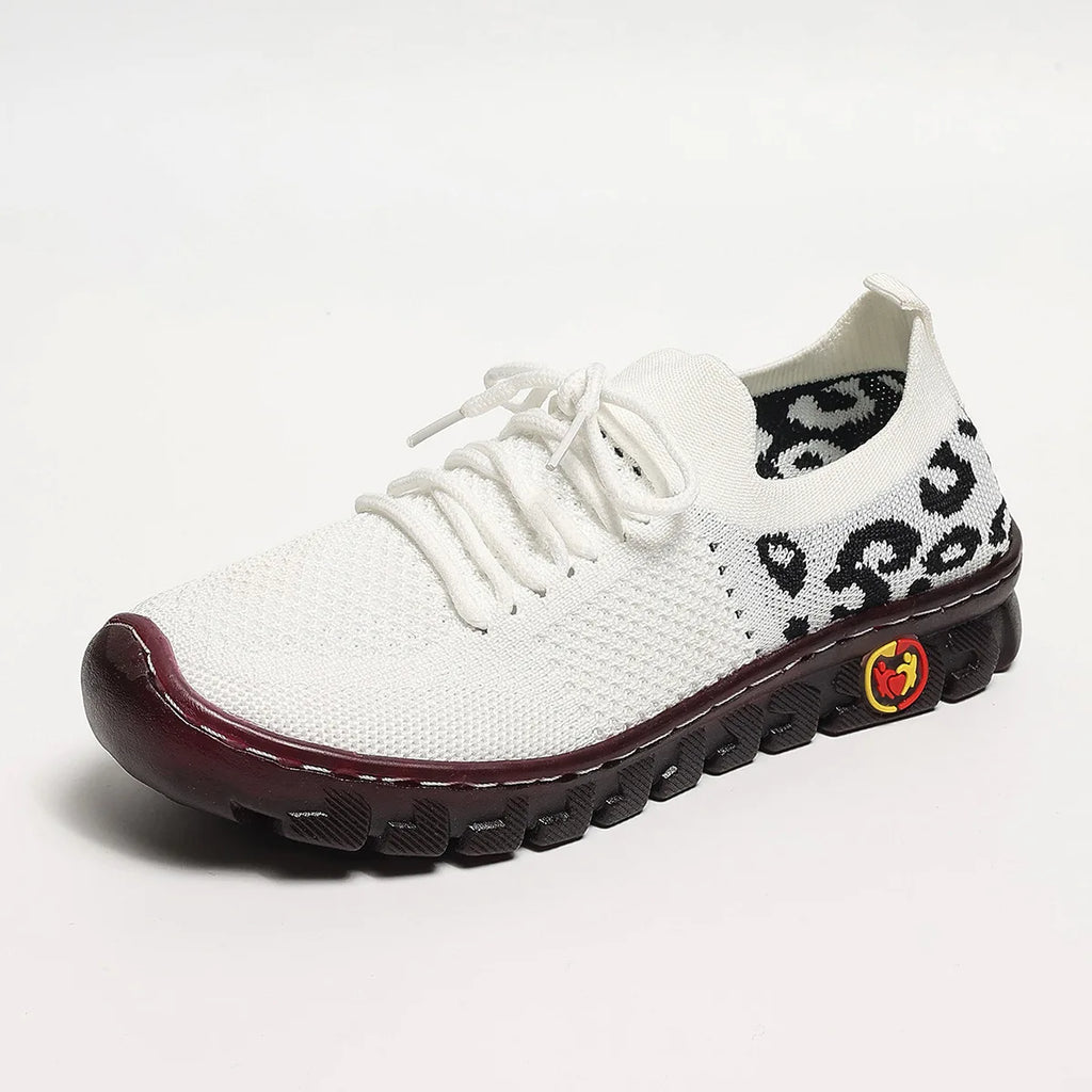 Women's Mesh Breathable Lace-Up Walking Sneakers A666