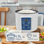 Automatic Electric 1.8 Qt Multi Cooker Rice Pot