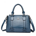 Women's Solid Color Soft PU Leather Shoulder Crossbody Bag