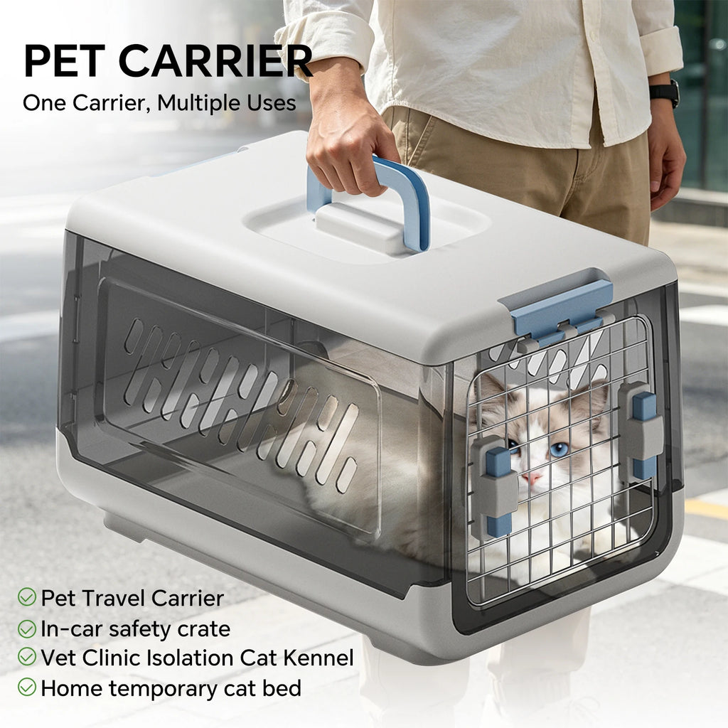Large Capacity Pet Travel Carrier Box for Cats Dogs