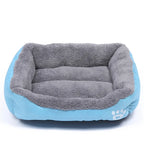 Soft Square Dog Sofa Warm Washable Pet Bed
