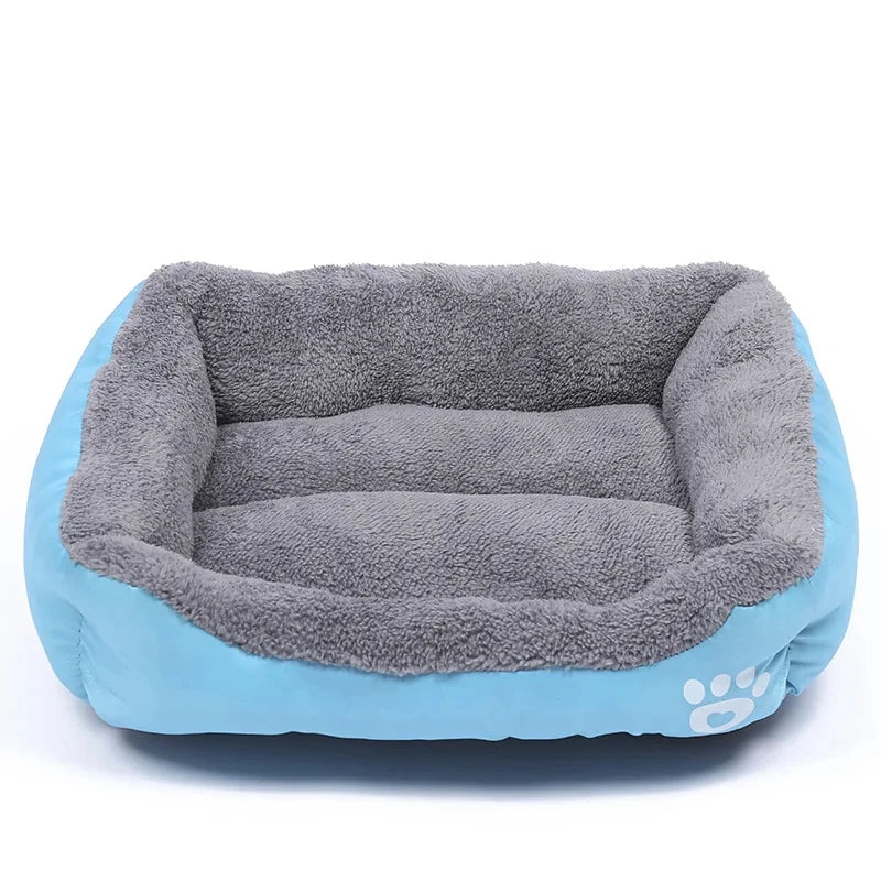 Soft Square Dog Sofa Warm Washable Pet Bed