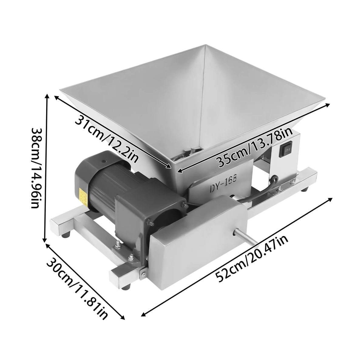 Electric Fruit Crusher and Bread Grinder 60W