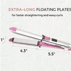 2-in-1 Ceramic Ionic Hair Straightener and Curler