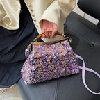 Women's Luxury Sequin Glitter Evening Clutch Bag