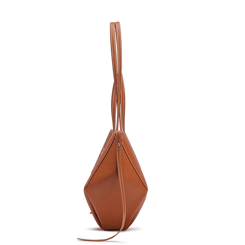 Women's Wing Large Capacity PU Leather Commuter Tote Bag
