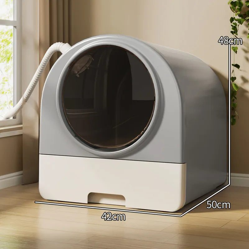 Ventilated Enclosed Cat Litter Box for Cats
