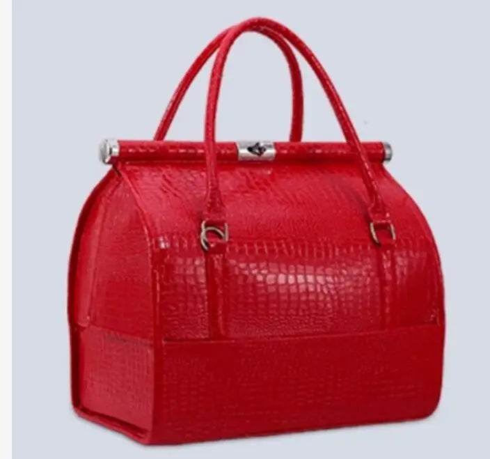 PU Leather Makeup Bag Organizer Box Cosmetic Case