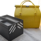 PU Leather Makeup Bag Organizer Box Cosmetic Case