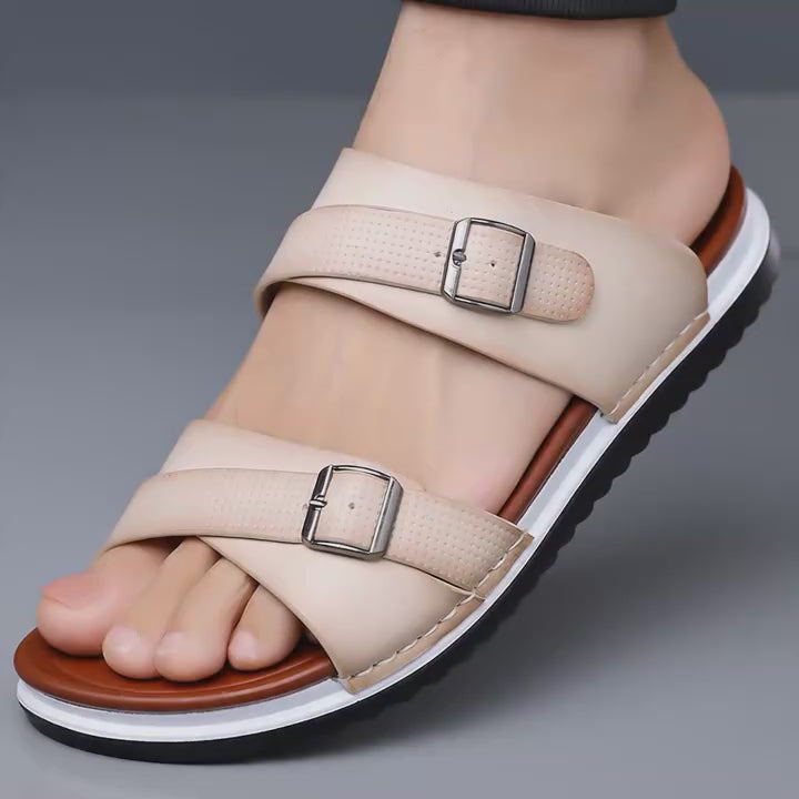 Men's Breathable Soft Sole Anti-Slip Beach Slide Slippers