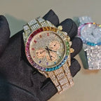 Men's Luxury Hip Hop Diamond Quartz Wristwatch
