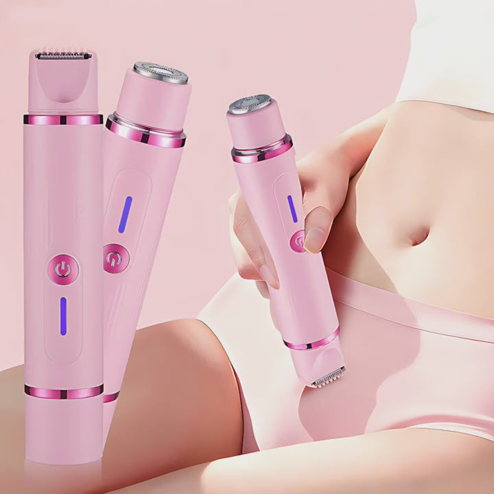 Women Dual-Head 2-in-1 Electric Shaver Hair Trimmer Epilator RQ-3016