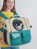 Expandable Capsule Pet Carrier Backpack for Cats Dogs