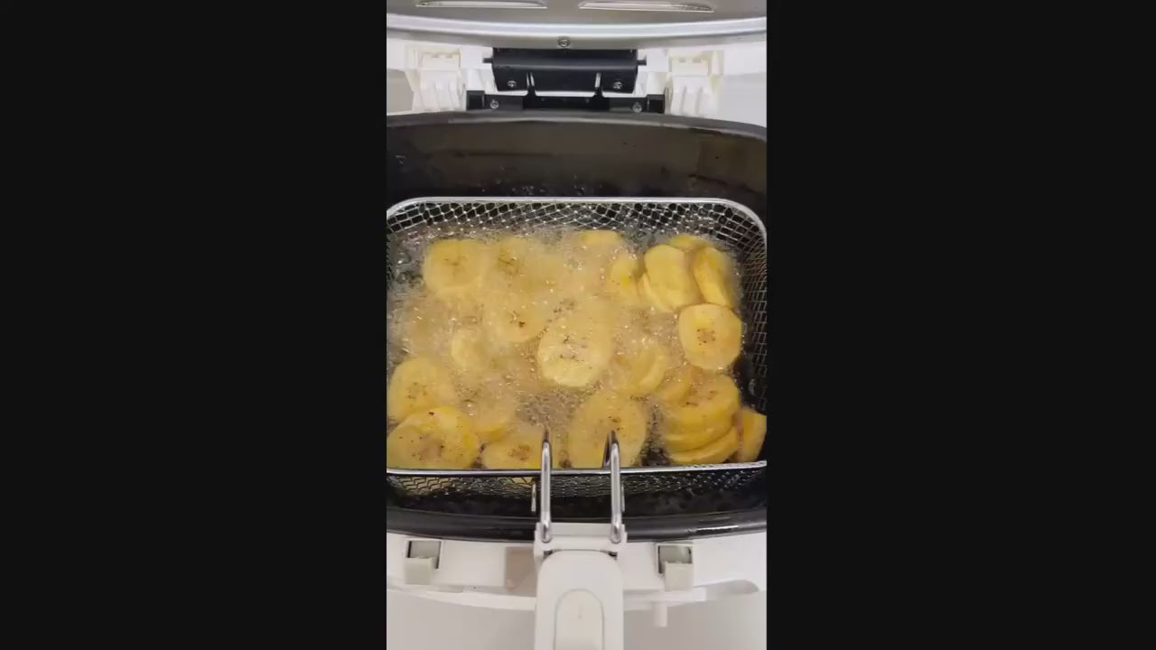1600W Electric Deep Fryer with 2.6-Quart Non-Stick Basket