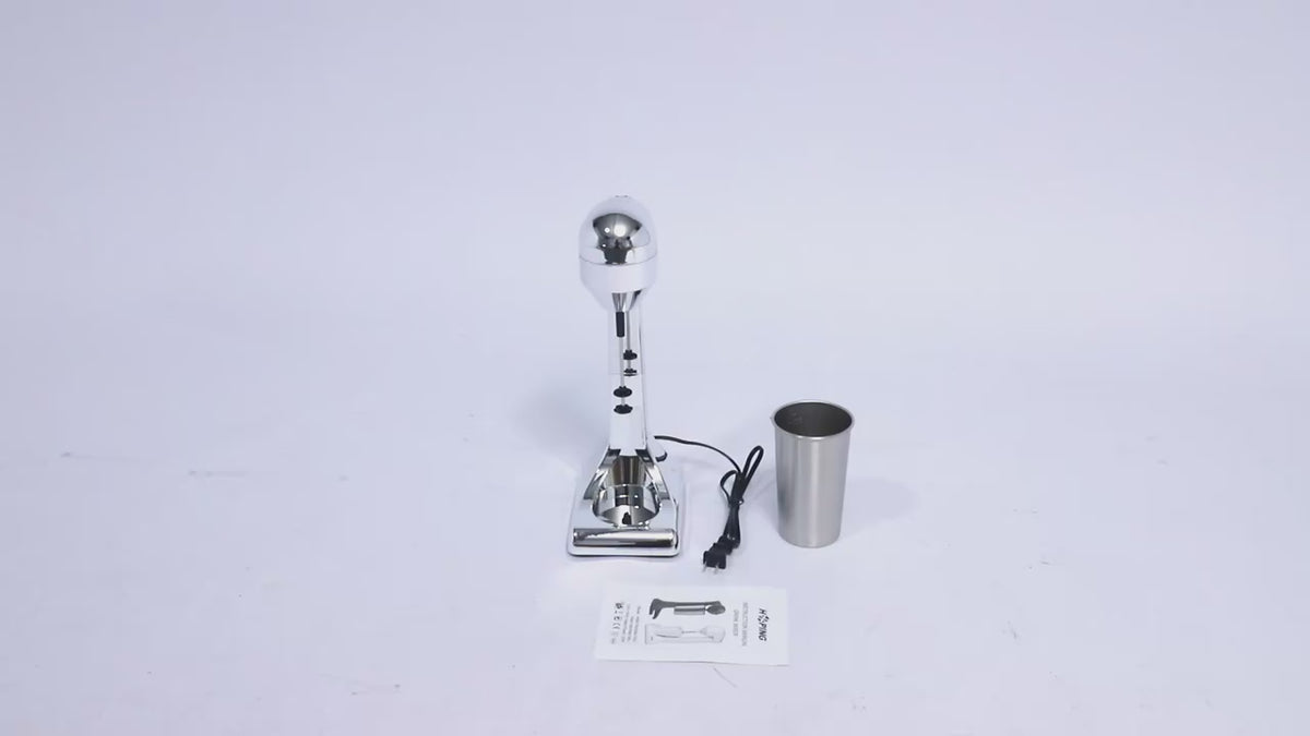 Electric 2-Speed Milkshake Maker and Drink Mixer 100W