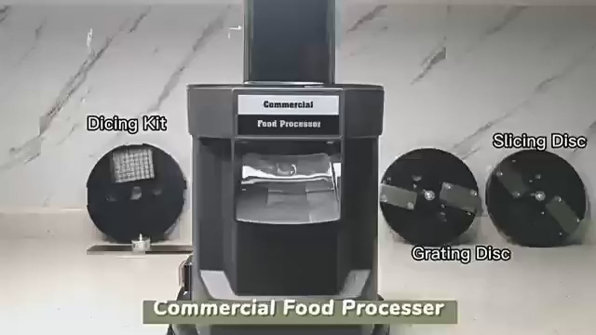 Commercial Electric 3-in-1 Vegetable Chopper and Food Processor