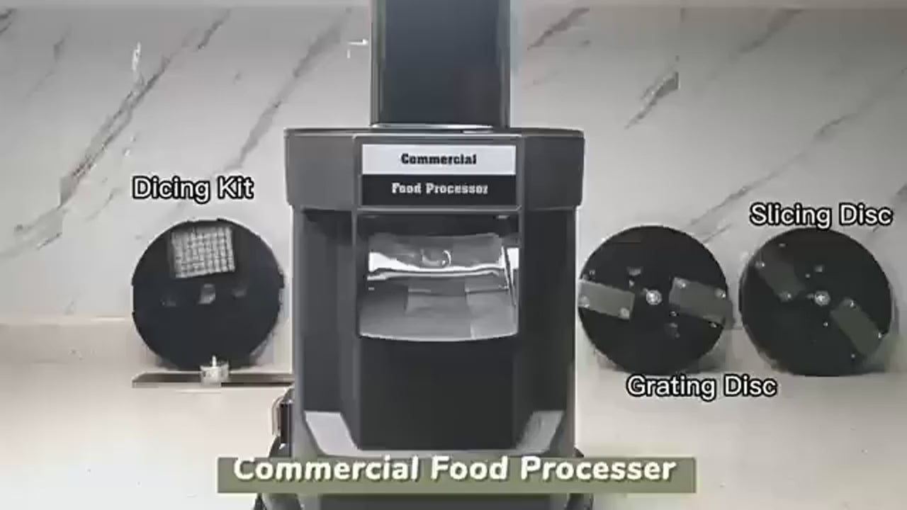 Commercial Electric 3-in-1 Vegetable Chopper and Food Processor