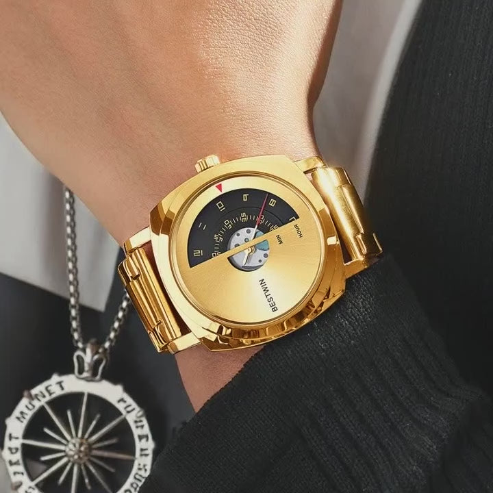 Men's Luxury Business Alloy Steel Quartz Wristwatch