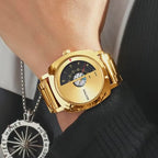 Men's Luxury Business Alloy Steel Quartz Wristwatch